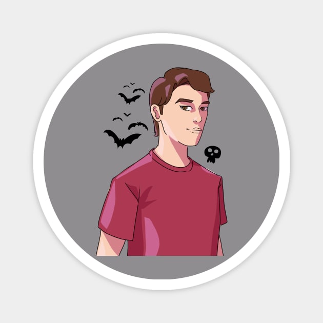 Boy Halloween Magnet by Gambar Tiap Hari